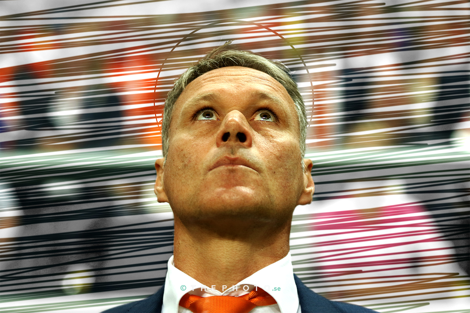 La leyenda de San Marco. Football player Marco van Basten retired early due to injuries.